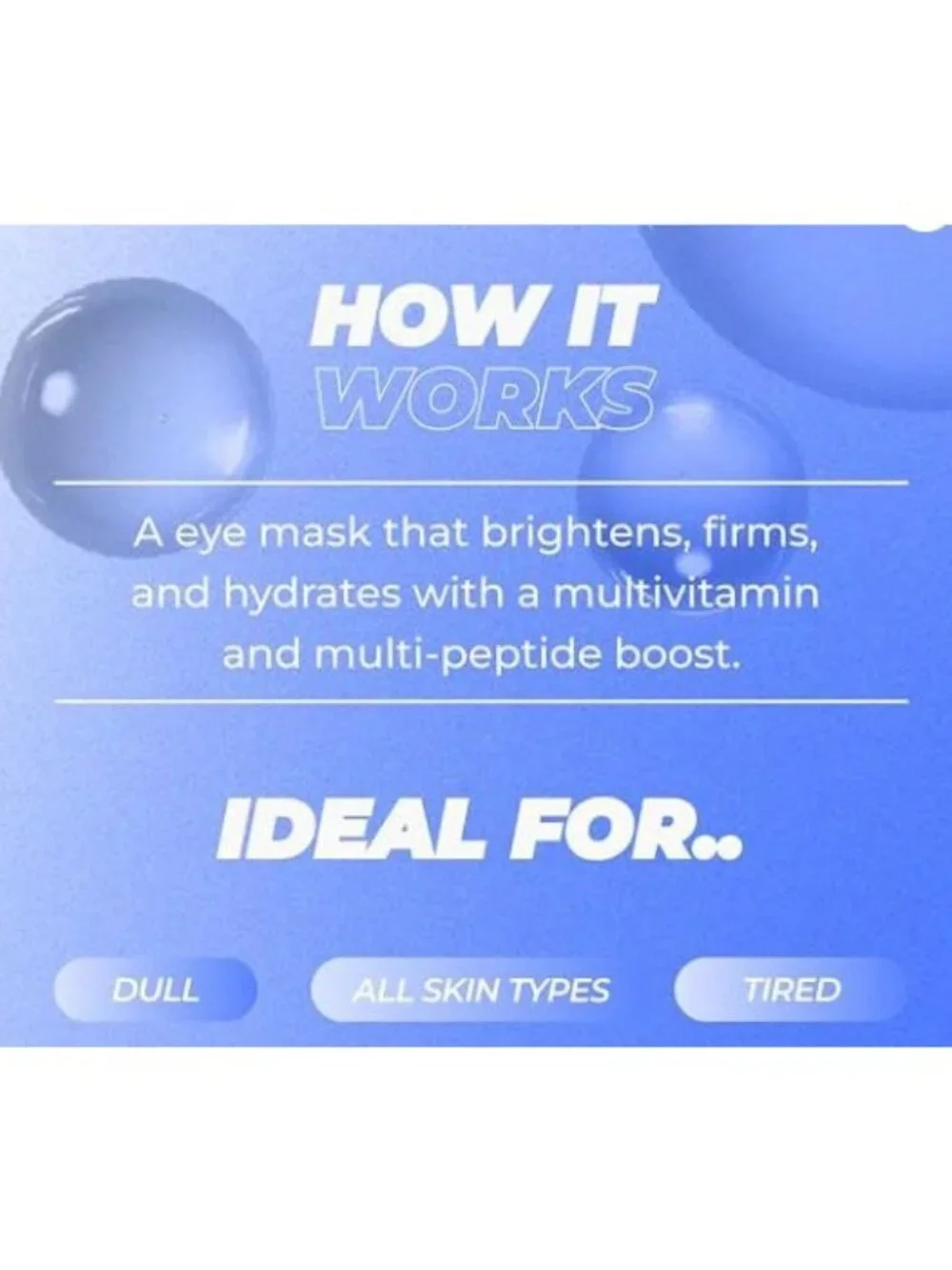 Public Good Bar Soap 5oz / 2- morning Google Eye Mask Brighten Protect NWT